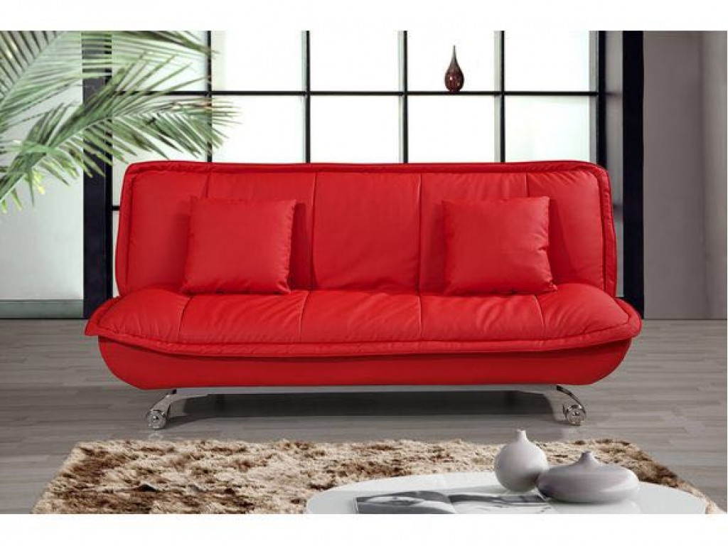 leather folding sofa bed